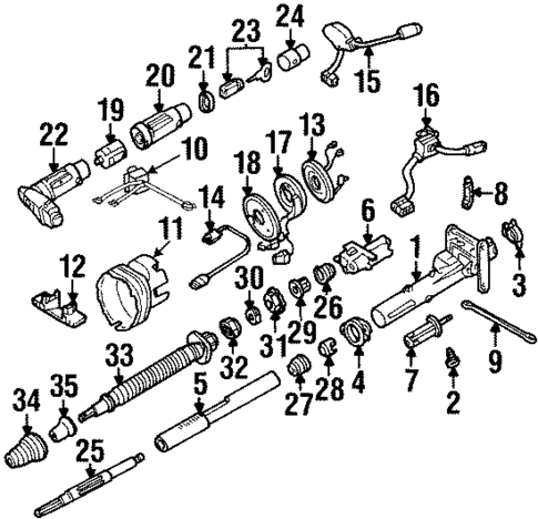 Ignition Lock for 1998 Mercedes-Benz SL 600 #0