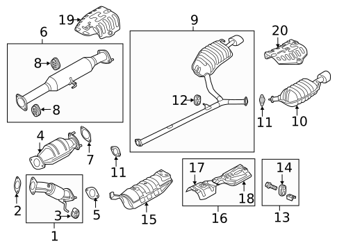 Exhaust Components for 2012 Kia Optima #2