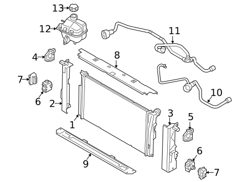Radiator & Components for 2022 BMW 430i Gran Coupe #3