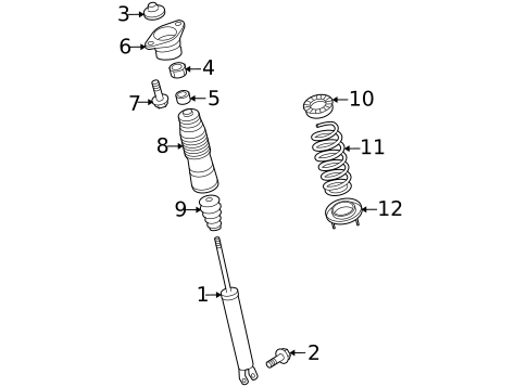 Struts & Components for 2012 Hyundai Elantra #1
