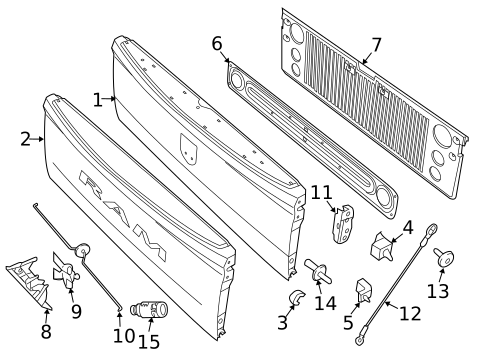 Tailgate for 2016 Ram 2500 #1