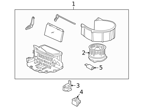 Blower Motor & Fan for 1997 Honda CR-V #0