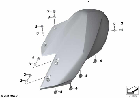 Motorcycle Trim Section, Windshield for 2021 BMW-Motorrad R 1250 RS #14