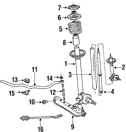 Suspension Components for 1985 Toyota Celica #0