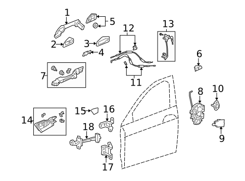 Front Door for 2010 Honda Accord #2