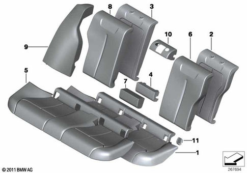 Rear Seat for 2014 BMW 320iX #0