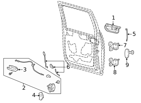 Lock & Hardware for 2002 Lincoln Blackwood #2