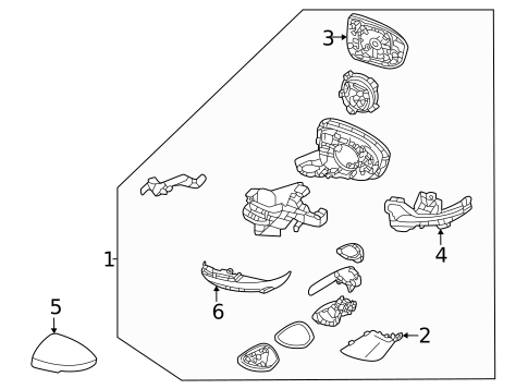 Outside Mirrors for 2025 Mitsubishi Outlander #0