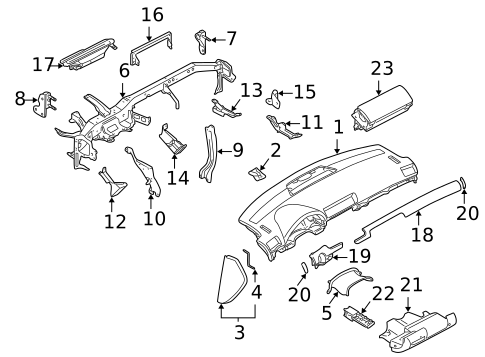Air Bag Components for 2006 Audi A4 Quattro #2