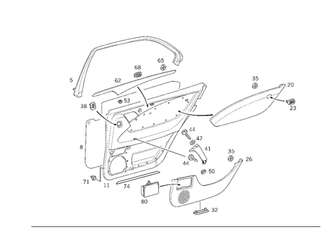 Door Paneling for 1999 Mercedes-Benz E430 #4