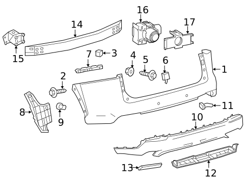 Bumper & Components - Rear for 2015 Lexus NX200t #0
