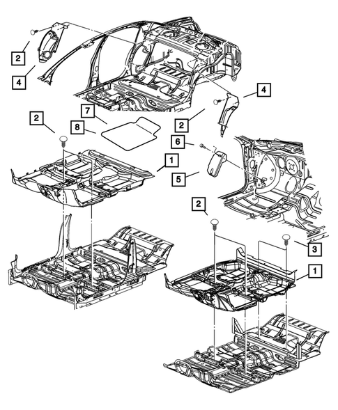 Carpet, Mats, and Silencers for 2004 Dodge Stratus #1