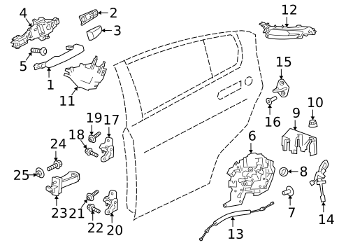 REAR DOOR for 2020 Jaguar XE #0