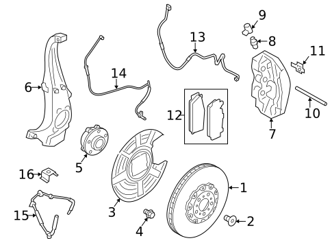 Brake Components for 2016 BMW M5 #2