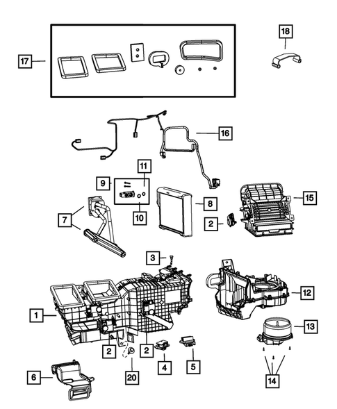 Air Conditioner and Heater Units for 2014 Ram 3500 #0