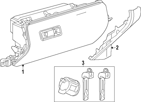 Glove Box for 2024 Toyota Tacoma #0