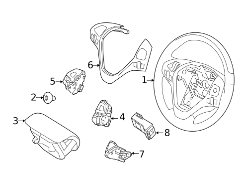 Switches, Solenoids & Actuators for 2013 Lincoln MKX #1