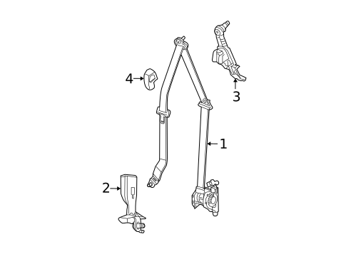 Front Seat Belts for 2013 Dodge Grand Caravan #0
