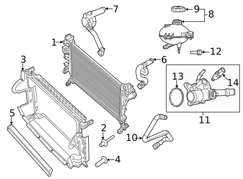 Radiator & Components for 2018 Jeep Renegade #0