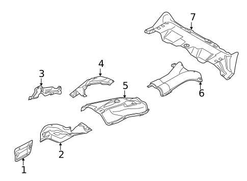 Heat Shields for 2007 BMW X5 #0