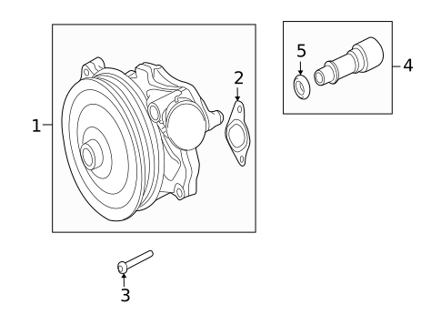 Water Pump for 2010 Jaguar XF #1