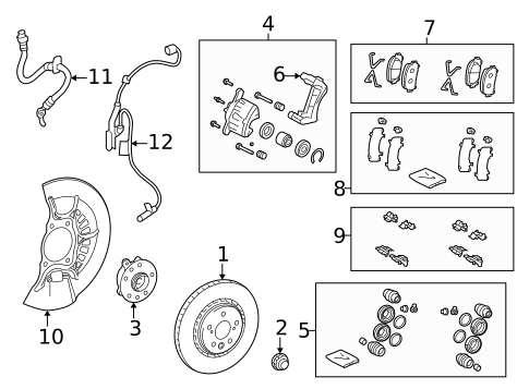 Front Brakes for 2025 Lexus NX350h #3