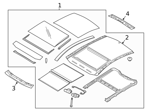 Roof & Components for 2015 Kia Optima #0