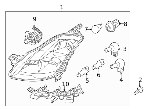 Bulbs - Chassis for 2010 Nissan Altima #4