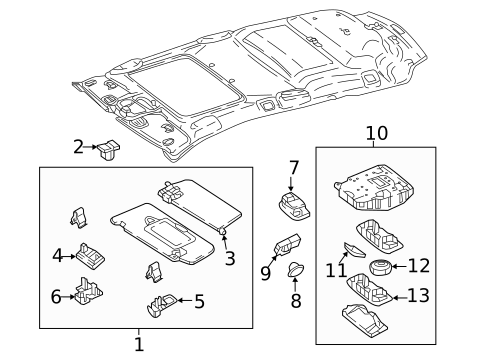 Interior Trim - Roof for 2022 Mercedes-Benz GLS 63 AMG® #2