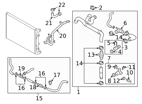 Hoses & Lines for 2015 Volkswagen CC #2
