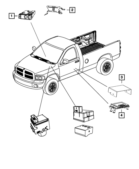 Keys, Modules and Engine Controllers for 2014 Ram 1500 #3