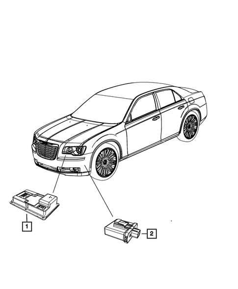 Keys, Modules and Engine Controllers for 2011 Chrysler 300 #6