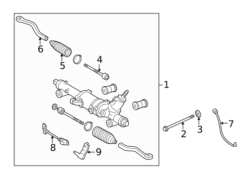 Steering Gear & Linkage for 2011 Lexus IS F #1