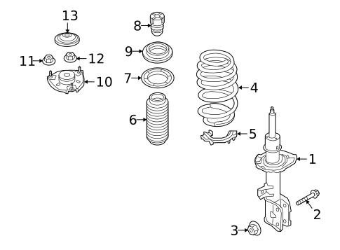 Shocks & Components for 2015 Kia Sedona #0
