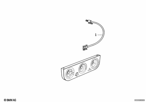Bowden Cable for 1996 BMW 325is #0