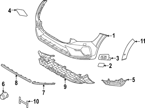 Bumper & Components - Front for 2022 Volvo XC60 #0