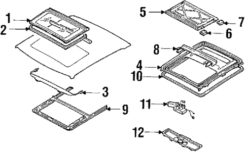 Sunroof for 1988 Nissan Maxima #0
