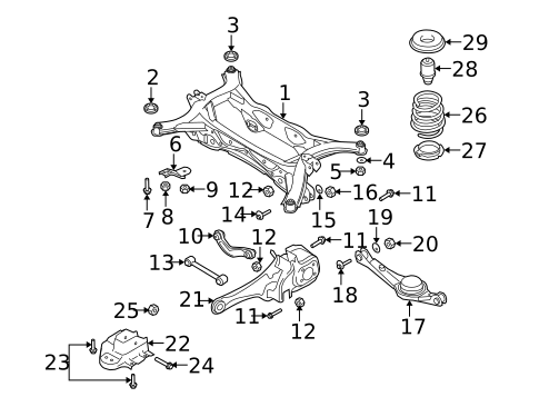 Rear Suspension for 2007 Mazda CX-9 #2