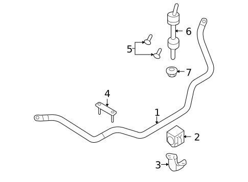 Stabilizer Bar & Components for 2012 Ford F-150 #1