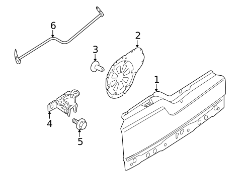 Gate & Hardware for 2013 Land Rover LR4 #1