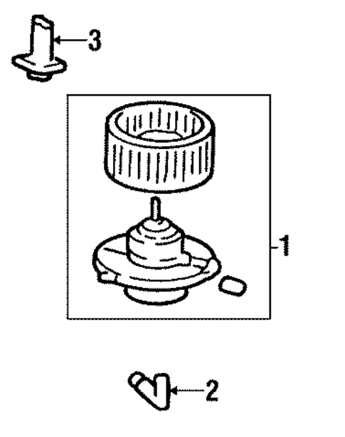 Blower Motor & Fan for 1999 Kia Sephia #0