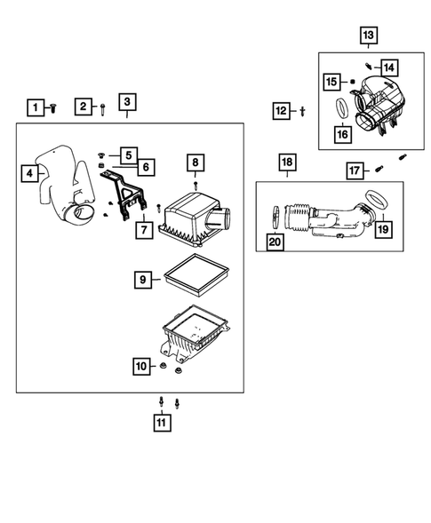 Air Cleaner for 2014 Chrysler 200 #0