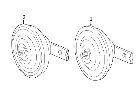Horn for 2001 Hyundai Santa Fe #0