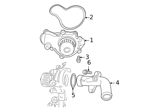 Water Pump for 2003 Dodge Neon #0