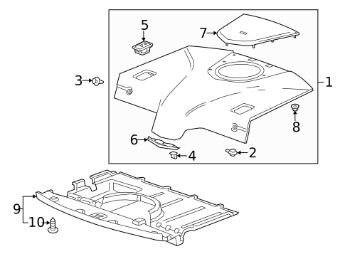 Interior Trim - Rear Body for 2014 Cadillac ELR #1