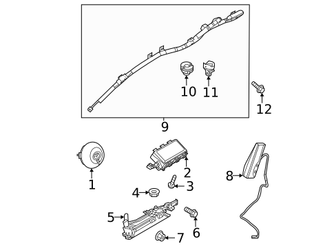 Air Bag Components for 2023 Mazda MX-30 EV #0