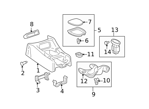 Center Console for 2006 Toyota Tundra #2