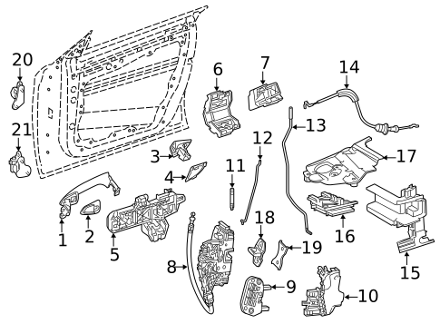 Lock & Hardware for 2015 Mercedes-Benz ML400 #7