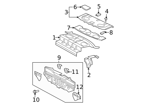 Rear Body for 2010 Toyota Yaris #0
