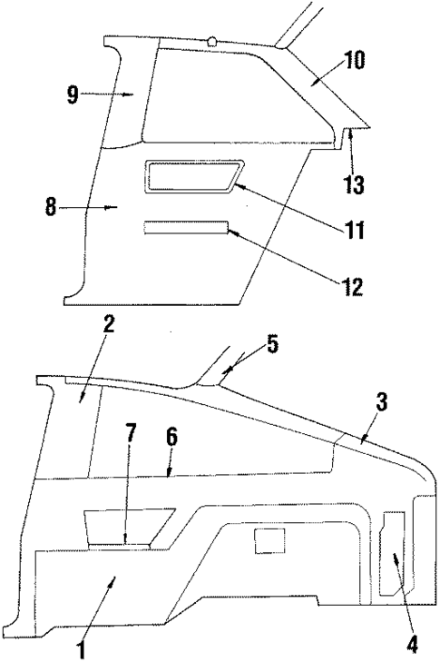 Quarter Panel Trim for 1985 Chevrolet Cavalier #0